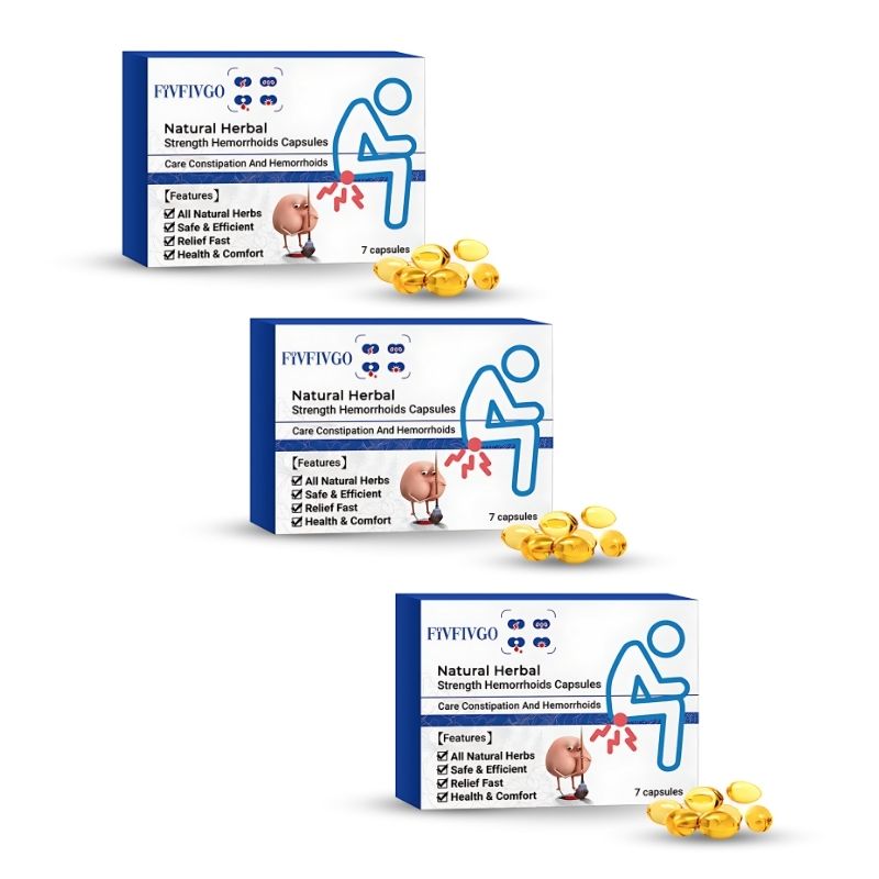 Natürliche Kräuterstarke Hämorrhoiden-Kapseln