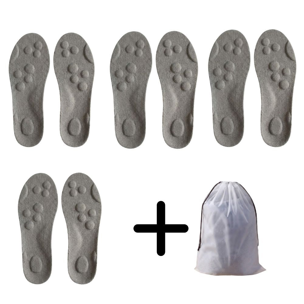 4x FootEase™ + Wasserdichte Schuh-Tasche