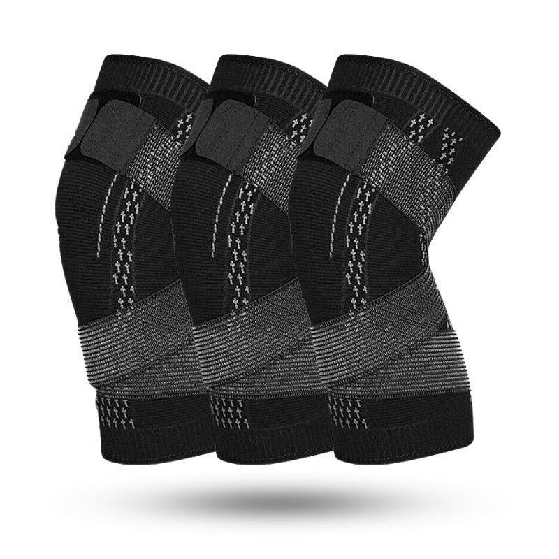 3x Knie-Kompressionsbandage
